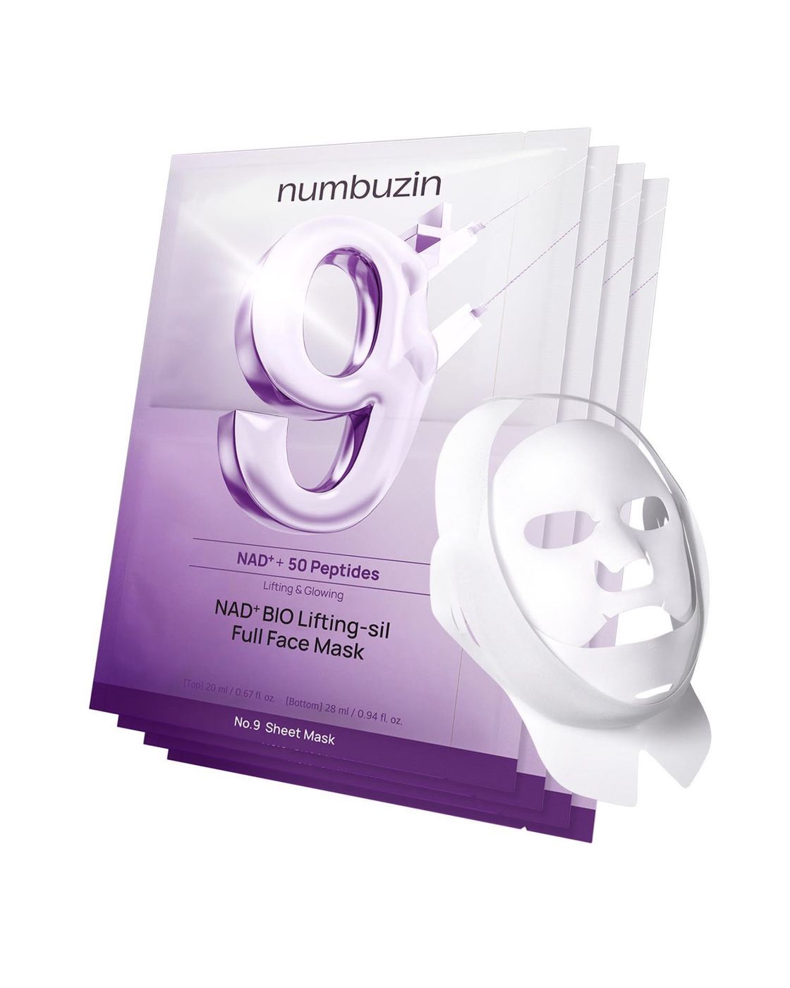No.9 NAD+ Bio Lifting-sil Full Face Mask
